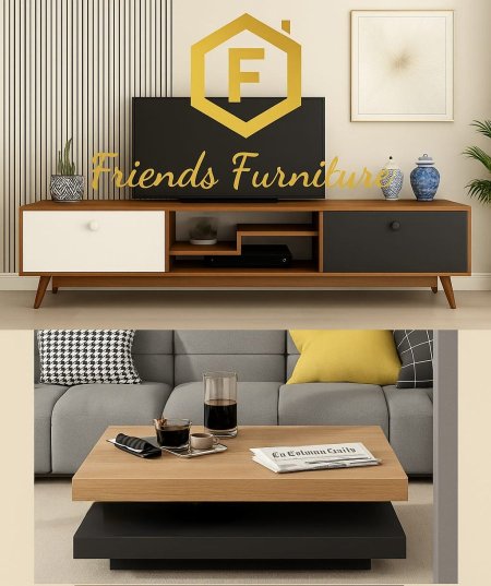 مزنون مع طاولة وسط بسعر {1100} شيكل