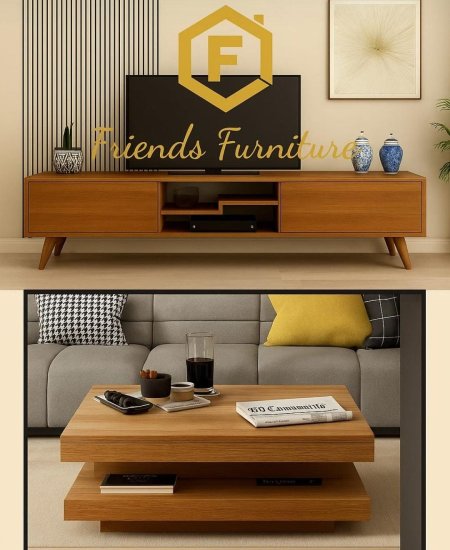 مزنون مع طاولة وسط بسعر {1100} شيكل