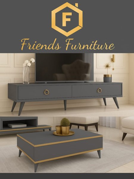 مزنون مع طاولة وسط بسعر {1100} شيكل