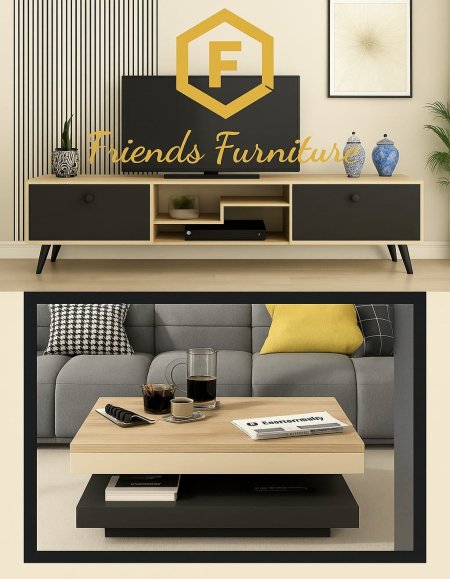 مزنون مع طاولة وسط بسعر {1100} شيكل