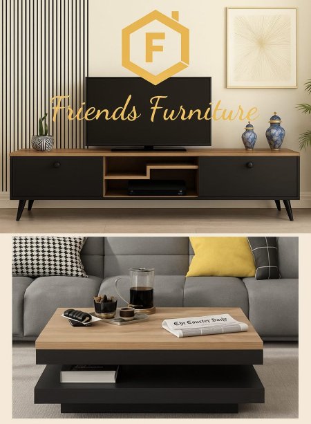 مزنون مع طاولة وسط بسعر {1100} شيكل