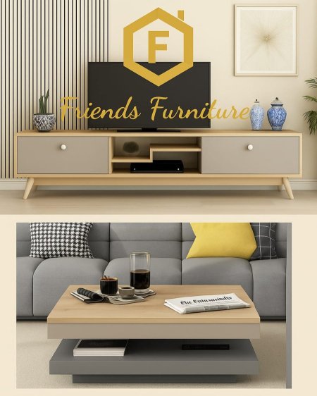 مزنون مع طاولة وسط بسعر {1100} شيكل