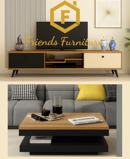 مزنون مع طاولة وسط بسعر {1100} شيكل