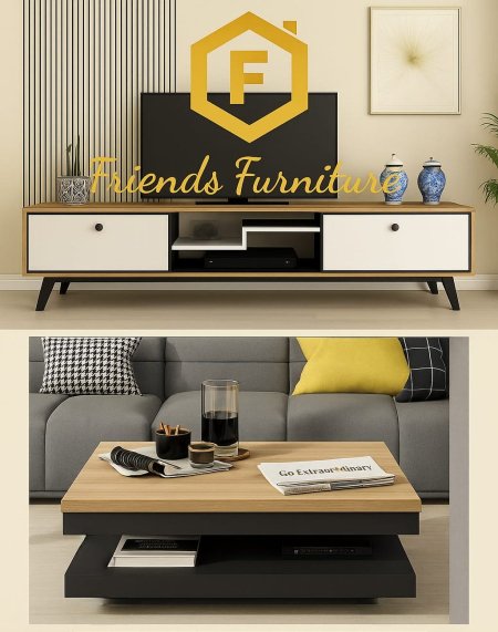 مزنون مع طاولة وسط بسعر {1100} شيكل