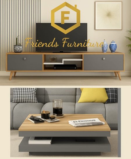 مزنون مع طاولة وسط بسعر {1100} شيكل