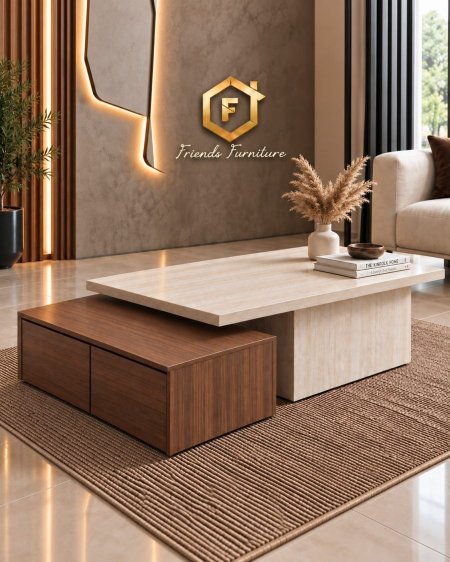 🪵 طاولات وسط بألوان حسب الطلب بـ 950 شيكل