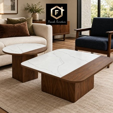 🪵 طاولات وسط بألوان حسب الطلب بـ 950 شيكل