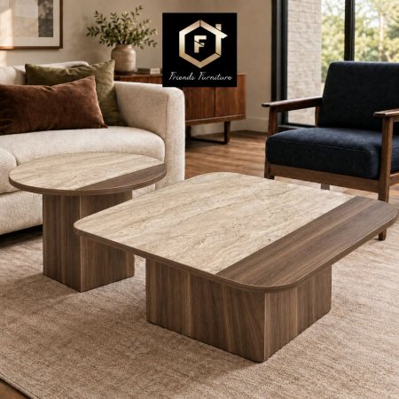 🪵 طاولات وسط بألوان حسب الطلب بـ 950 شيكل