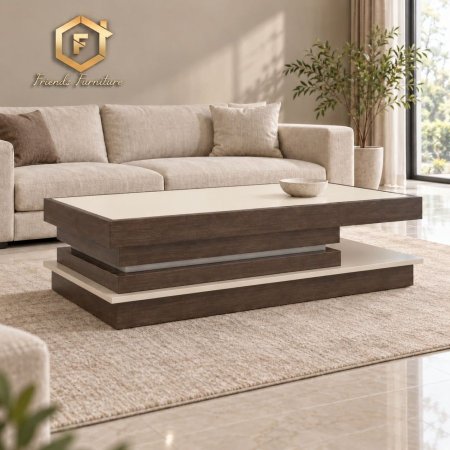 🪵 طاولة وسط بألوان حسب الطلب بـ 950 شيكل